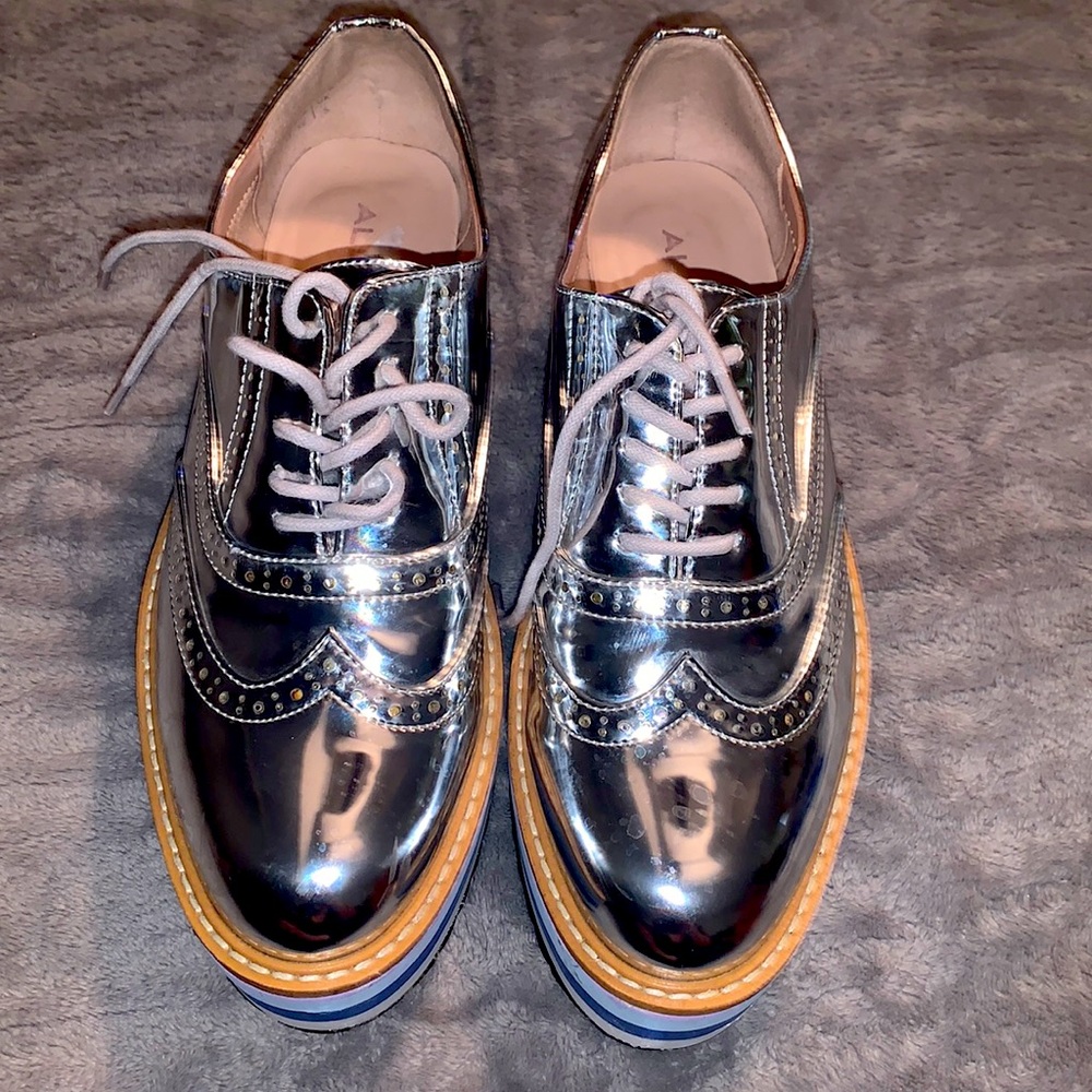 ALDO Silver Platform shoes